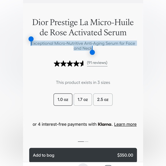 New! Set of 4 Dior Prestige La Micro-Huile De Rose Activated Serum packets - Picture 4 of 4
